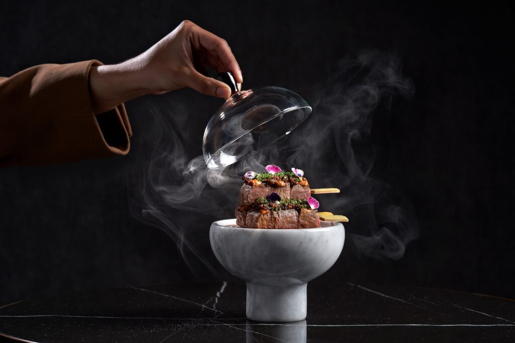 Horatio at Resorts World Sentosa Opens in Singapore Wagyu Beef Skewers